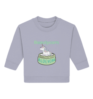 Beautycorn Aloe Vera Unicorn - Bebek Organik Sweatshirt