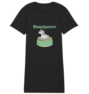 Beautycorn Aloe Vera Unicorn - Vestido camisero ecológico para mujer