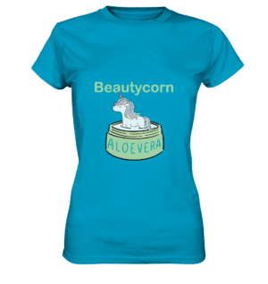 Beautycorn Aloe Vera Unicorn - Camisa Premium Señoras