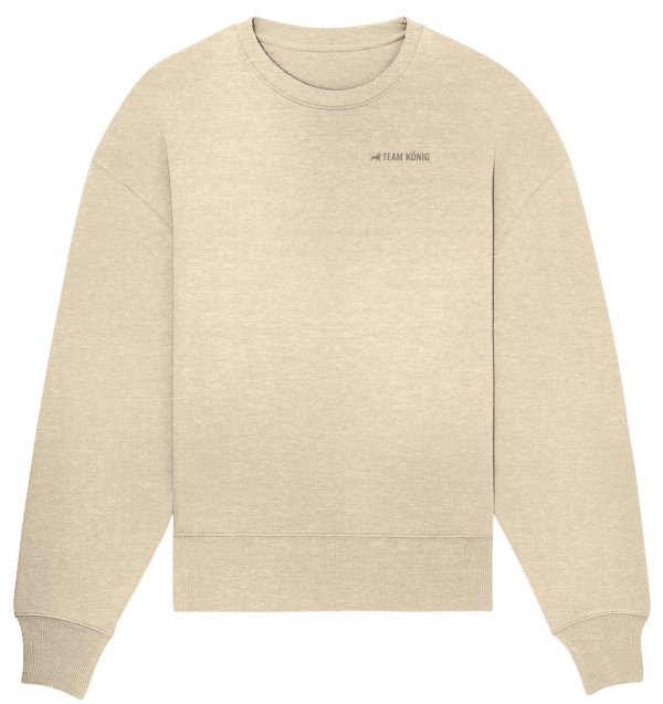 Front Organic Oversize Sweatshirt Stick Feecce